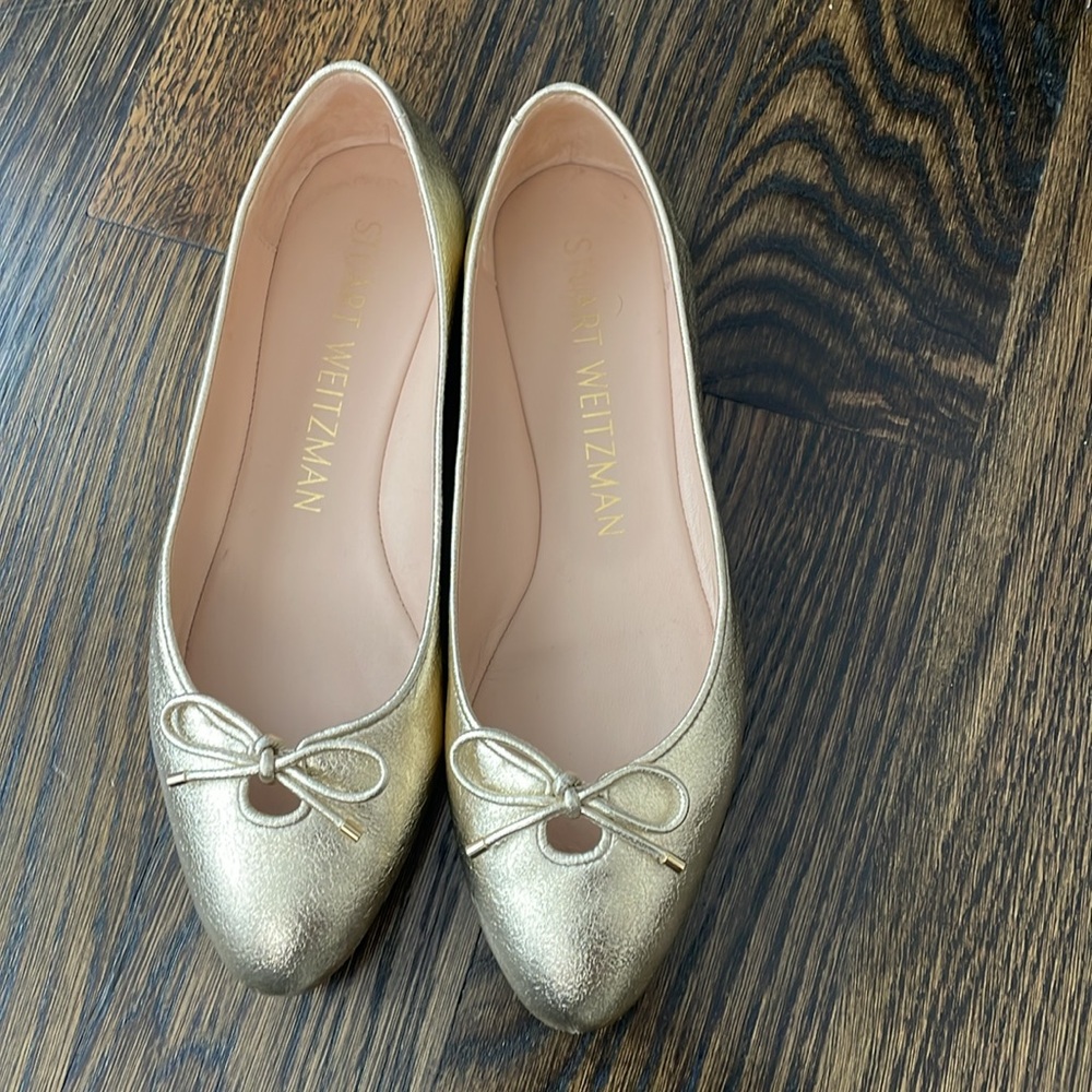 Stuart Weitzman Gold Flat - image 2